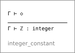 Integer literal type rule (integer_constant)