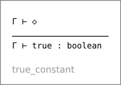 Boolean true literal type rule (true_constant)
