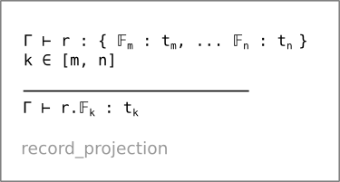 Record projection type rule (record_projection)